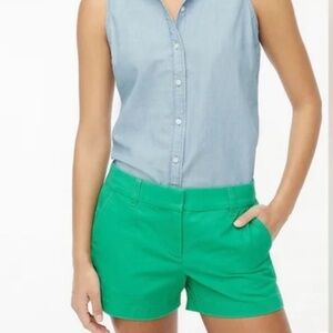 J. Crew 3.5" Classic Chino Short in Kelly Green